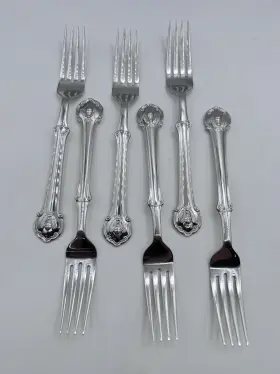 5020239 Wallace Napoleon Bee Stainless Steel 39pc Flatware Set Service For 6 With Extras #3