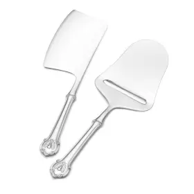 5161335 Wallace Napoleon Bee 2-piece 18/10 Stainless Steel Cheese Set Silver