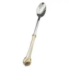 5271079 Wallace Napoleon Bee Gold 18/10 Stainless Iced Beverage Spoon