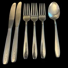 Was31 Wallace 18/10 Stainless Korea Flatware 6 Pc