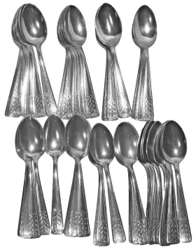 M2e3 Washington Forge Lot Of 82 Medco Usa Stainless Steel Flatware Teaspoons 6 Inch
