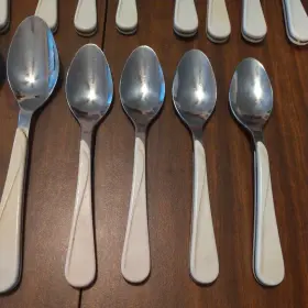 Waf11 Washington Forge Wf Set Of 18 Pcs White Stainless Flatware #2