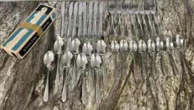 Washington Forge Waf3 32 Pc Service For 8 Atomic 2 Star Stainless Flatware