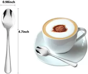 8541931369 Wesdxc56 Demitasse Espresso Spoons Mini Coffee Spoon 4.7 Inches Stainless Steel Small S #2