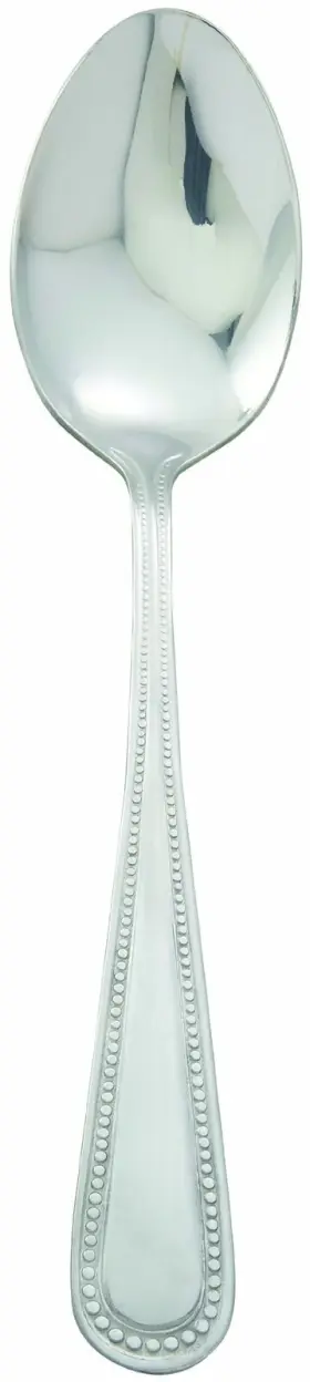 Winco 798527134680 12-piece Dots European Table Spoon Set 18-0 Stainless Steel Silver