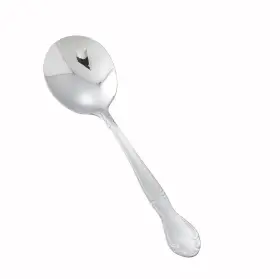 Winco 811642012548 12-piece Elegance Mirror Finish Bouillon Spoon Set 18-0 Stainless Steel