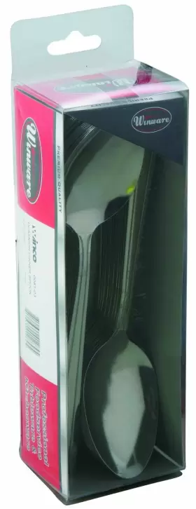 Winco 811642012845 24-piece Dominion Dinner Spoon Set 18-0 Stainless Steel Silver