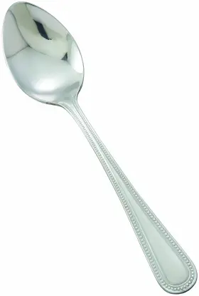 Winco 812944000615 12-piece Dots Dinner Spoon Set 18-0 Stainless Steel Silver