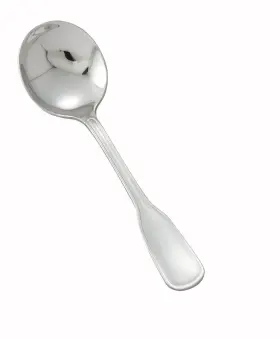 Winco 812944002091 12-piece Oxford Bouillon Spoon Set 18-8 Stainless Steel Silver
