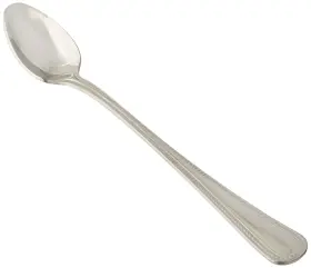 Winco 812944002435 Pearl Stainless-steel Iced Tea Spoon Extra Heavyweight 8 Inch 12 Pack