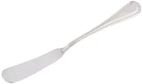 Winco 812944002534 Pearl Stainless-steel Butter Spreading Knife Extra Heavyweight 7.5 Inch 12 Pack