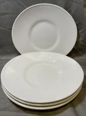 19013 World Tableware 4 Ll Oval Plate Bowl White Euc 10 In Wide X 9 Tall
