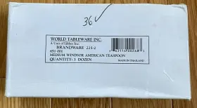 651-001 World Tableware 651 001 Med. Wt. Windsor 5-3/4 Teaspoon - 3 Dozen #2