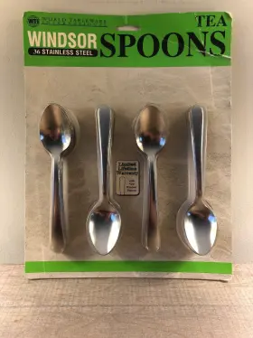 S657-001n World Tableware 663114280180 36 Windsor 6 Inch Stainless Steel Tea Spoon 1997 Vintage
