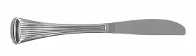 881-754 World Tableware Minuet 18/0 Stainless Silverware Flatware Hollow Dinner Knife #3