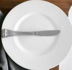 881-754 World Tableware Minuet 18/0 Stainless Silverware Flatware Hollow Dinner Knife