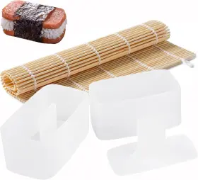 83101 Wtpncil Clear Musubi Press Mold Kit Non-stick Onigiri Bpa-free White