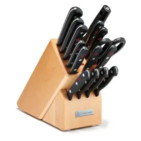 1095071601 Wusthof New W Sthof Gourmet 16-piece Knife Block Set Natural Wood Finish