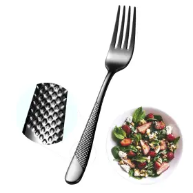 Slc012-c Xideman 12-piece Hammered Salad Fork Set 18/10 Stainless Steel Dishwasher Safe