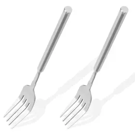 132495 Xihircd 2pcs Extendable Fork 8.66-25.59 Inch Extra Long Handle Telescopic Expandable