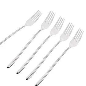 Ximkee 606543367179 5pcs Long-handled Korean Stainless Steel Fork