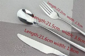 Ximkee 744110270426 5pcs Long-handled Korean Stainless Steel Fork #2