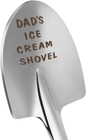 Bql01 Xinnk Funny Dad Gifts Ice Cream Spoon Engraved Stainless Steel Shovel