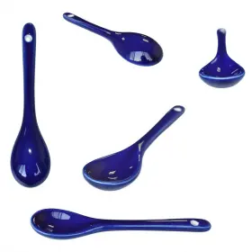 Xmomx 670724450827 2 Sets Of Porcelain Egg Spoons 5 Inch Ceramic Tea Dessert 10 Colors #2