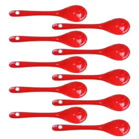 Xmomx 670724451220 10 Pcs Porcelain Egg Spoons Tea Spoon Ceramic 4.7 Inch Coffee Dessert
