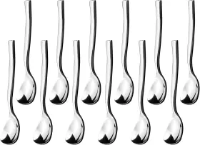 1133-x Yesdates Set Of 12 Stainless Steel Gelato/ice Cream Spoons Yogurt Dessert 5.5-inc
