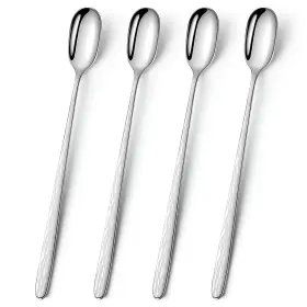 Cj-213 Yfwood 9.1-inch Long Handle Iced Tea Spoon Cream Coffee Spoons Stainless Steel Cocktail