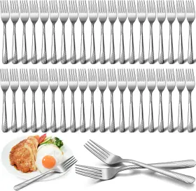 Yiyiring 711181510089 50 Pieces Stainless Steel Forks Silverware Set 6.7 Inches Dinner Bulk