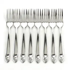 Z Zicome 600748462889 8 Piece Stainless Steel Dinner Forks - Heavy Duty And Mirror Polishing Flatwa