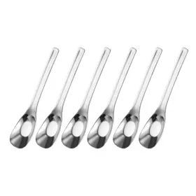 Zaplyte 634149699001 6pcs Soup Spoons 5.9 Inch Chinese For Dessert Cereal Silver