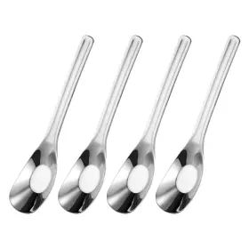 Zaplyte 634149699025 4pcs Soup Spoons 6.9 Inch Chinese For Dessert Cereal Silver