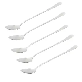 Zaplyte 709874847260 Stainless Steel Long Handled Coffee Ice Cream Scoop Spoon 19.5cm Length 5pcs