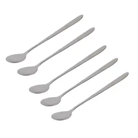 Zaplyte 709874847352 Stainless Steel Tea Coffee Dessert Stir Handle Spoon 18.7cm Length 5pcs