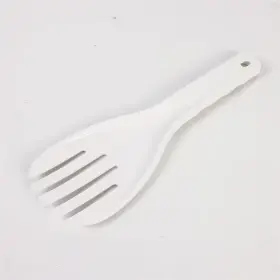 Zhangyihot 701814602120 1 Pc White Jumbo Large Plastic Rice Paddle Spatula Scoop Fork-like Serving S