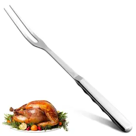 Zoklu 313042812808 Meat Fork 2 Prongs Carving 11 Stainless Steel Two-prong With Polished Su