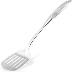Zulay Kitchen 093674187061 Stainless Steel Metal Spatula Lightweight Strong And Silver