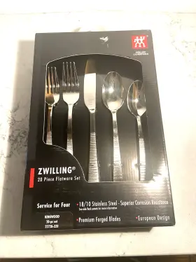 22728-320 Zwilling J.a. Henckels Ja 20 Piece Flatware Set Kingwood 18/10 Stainless Forged Blade