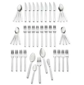 22735-345 Zwilling J.a. Henckels Squared 45-pc 18/10 Stainless Steel Flatware Set