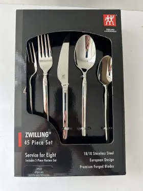 22770345 Zwilling J.a. Henckels Opus Stainless Steel Flatware Set - 45- New #2