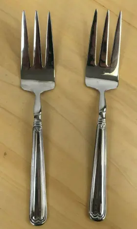 Henvi1876 Zwilling J.a. Henckels Ja Vintage 1876 Pattern Cold Meat Serving Forks Set Of 2