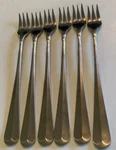 6 Vintage Michael Lloyd MLL12 Cocktail Forks Stainless Flatware Korea. Fixed Price $12.00.