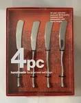 Of 4 Gourmet Settings Exotique Platinum 18/10 Stainless Steel Spreader Nib. Fixed Price $22.99.