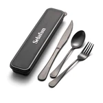 Selafun 4-PIECES Travel Set With Case Portable 6.7 Inch, Matte Black. Fixed Price $16.49.