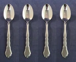Set Of Four - Oneida Community Stainless Flatware Satinique Teaspoons New. Fixed Price $29.98.
