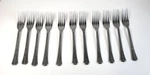 Vtg Interpur Florenz Stainless Steel Flatware Dinner Forks Lot Of 11PCS Mcm. Fixed Price $38.97.