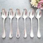 Christofle Malmaison 6PCS Silverplated Flatware Coffee Spoon Excellent. Fixed Price $213.90.